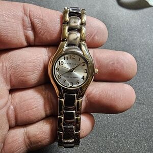 Anne Klein Ladies Quartz Fashion Watch Silver Gold Tone DateJust Working 10/6777